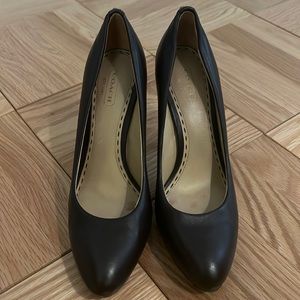 Dark brown coach heels